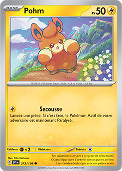 Carte Pokémon Pohm 073/198 de la série Écarlate et Violet en vente au meilleur prix