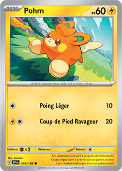 Carte Pokémon Pohm 074/198 de la série Écarlate et Violet en vente au meilleur prix