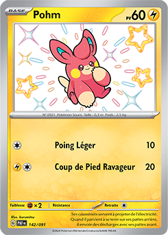 Carte Pokémon Pohm 142/91 de la série Destinées de Paldea en vente au meilleur prix