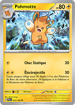 Carte Pokémon Pohmotte 075/193 de la série Évolutions à Paldea en vente au meilleur prix