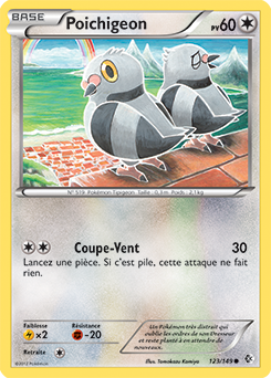 Carte Pokémon Poichigeon 123/149 de la série Frantières Franchies en vente au meilleur prix