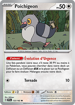 Carte Pokémon Poichigeon 133/162 de la série Forces Temporelles en vente au meilleur prix