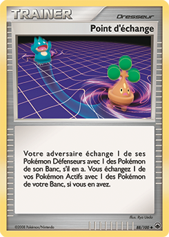 Carte Pokémon Point d'échange 88/100 de la série Aube Majestueuse en vente au meilleur prix