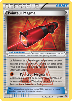 Carte Pokémon Pointeur Magma 24/34 de la série Double Danger en vente au meilleur prix