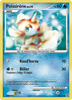 Carte Pokémon Poissirène 84/130 de la série Diamant & Perle en vente au meilleur prix