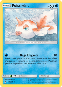 Carte Pokémon Poissirène 48/214 de la série Alliance Infallible en vente au meilleur prix