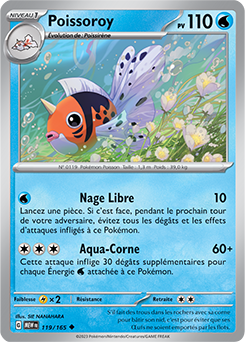 Carte Pokémon Poissoroy 119/165 de la série 151 en vente au meilleur prix