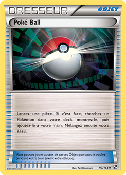 Carte Pokémon Poké Ball 97/114 de la série Noir & Blanc en vente au meilleur prix