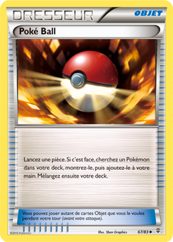 Carte Pokémon Peu commune Poké Ball 67/83 de la série Générations