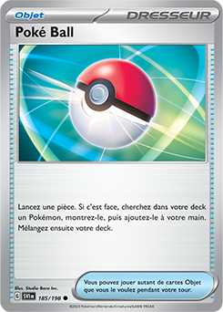 Carte Pokémon Poké Ball 185/198 de la série Écarlate et Violet en vente au meilleur prix