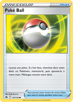 Carte Pokémon Communes Poké Ball 137/159 de la série Zénith Suprême