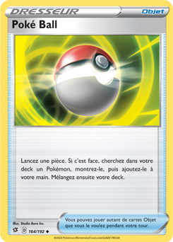 Carte Pokémon Poké Ball 164/192 de la série Clash des Rebelles en vente au meilleur prix