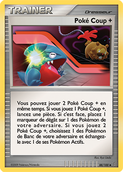 Carte Pokémon Peu commune Poké Coup + 88/100 de la série Tempête