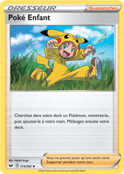 Carte Pokémon Poké Enfant 173/202 de la série Épée et Bouclier en vente au meilleur prix