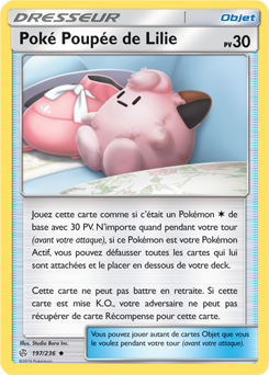 Carte Pokémon Poké Poupée de Lilie 197/236 de la série Éclipse Cosmique en vente au meilleur prix