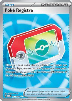 Carte Pokémon Poké Registre 113/88 de la série Équilibre Parfait en vente au meilleur prix