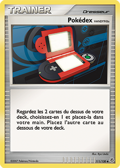 Carte Pokémon Peu commune Pokédex 111/130 de la série Diamant & Perle