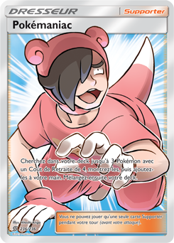 Carte Pokémon Dresseur Full Art Pokémaniac 236/236 de la série Harmonie des Esprits