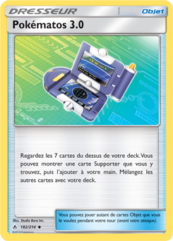 Carte Pokémon Pokématos 3.0 182/214 de la série Alliance Infallible en vente au meilleur prix