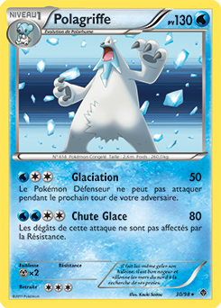 Carte Pokémon Holographique Rare Polagriffe 30/98 de la série Pouvoirs Émergents