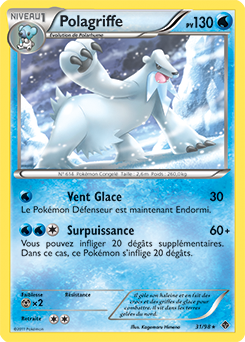 Carte Pokémon Rare Polagriffe 31/98 de la série Pouvoirs Émergents