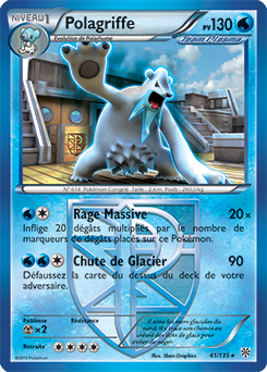 Carte Pokémon Rare Polagriffe 41/135 de la série Tempête Plasma