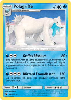 Carte Pokémon Rare Polagriffe 62/214 de la série Tonnerre Perdu
