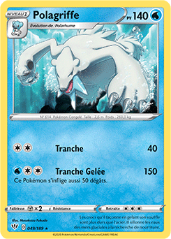 Carte Pokémon Polagriffe 49/189 de la série Ténèbres Embrasées en vente au meilleur prix