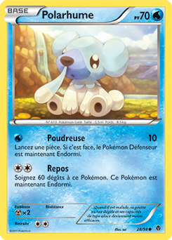 Carte Pokémon Commune Polarhume 28/98 de la série Pouvoirs Émergents
