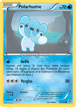Carte Pokémon Commune Polarhume 40/135 de la série Tempête Plasma