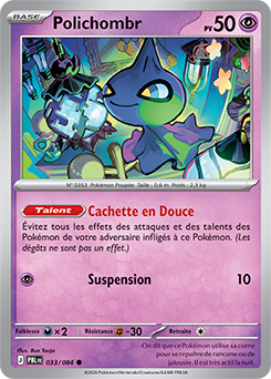 Carte Pokémon Polichombr 33/84 de la série Nuit Noire en vente au meilleur prix