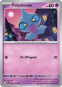Carte Pokémon Polichombr 90/217 de la série Héros Transcendants en vente au meilleur prix