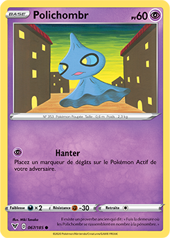 Carte Pokémon Commune Polichombr 067/185 de la série Voltage Éclatant