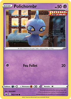 Carte Pokémon Polichombr 62/198 de la série Règne de Glace en vente au meilleur prix