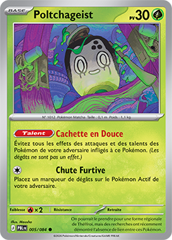 Carte Pokémon Poltchageist 5/84 de la série Nuit Noire en vente au meilleur prix