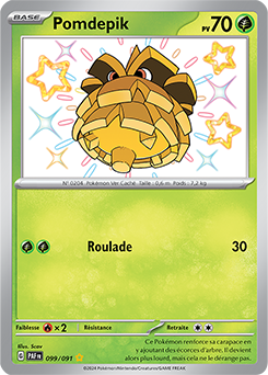 Carte Pokémon Pomdepik 99/91 de la série Destinées de Paldea en vente au meilleur prix