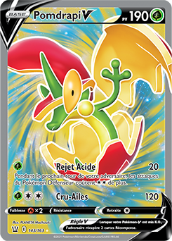 Carte Pokémon Pomdrapi V 143/163 de la série Styles de Combat en vente au meilleur prix