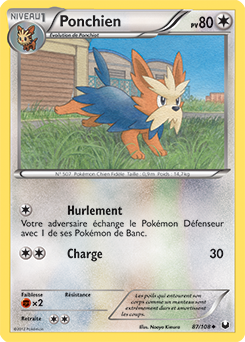 Carte Pokémon Ponchien 87/108 de la série Explorateurs Obscurs en vente au meilleur prix