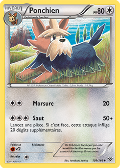 Carte Pokémon Ponchien 109/146 de la série X&Y en vente au meilleur prix