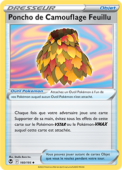 Carte Pokémon Poncho de Camouflage Feuillu 160/195 de la série Tempête Argentée en vente au meilleur prix