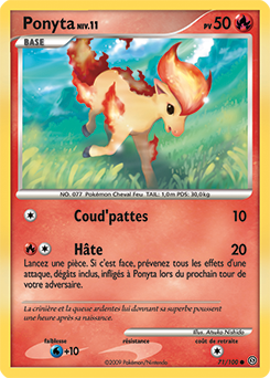 Carte Pokémon Ponyta 71/100 de la série Tempête en vente au meilleur prix