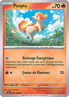 Carte Pokémon Ponyta 26/162 de la série Forces Temporelles en vente au meilleur prix