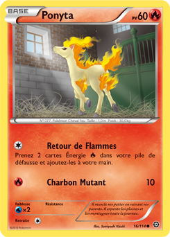 Carte Pokémon Ponyta 16/114 de la série Offensive Vapeur en vente au meilleur prix