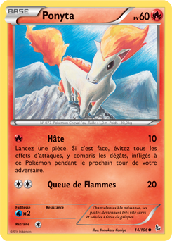 Carte Pokémon Ponyta 14/106 de la série Étincelle en vente au meilleur prix