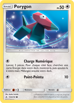 Carte Pokémon Porygon 154/214 de la série Alliance Infallible en vente au meilleur prix