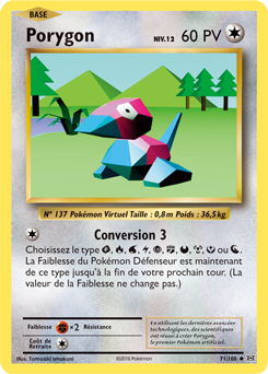 Carte Pokémon Porygon 71/108 de la série Évolutions en vente au meilleur prix