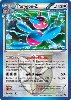 Carte Pokémon Porygon-Z 74/101 de la série Explosion Plasma en vente au meilleur prix