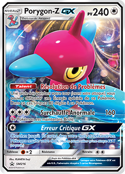 Carte Pokémon Porygon-Z GX SM216 de la série Promos Soleil et Lune en vente au meilleur prix