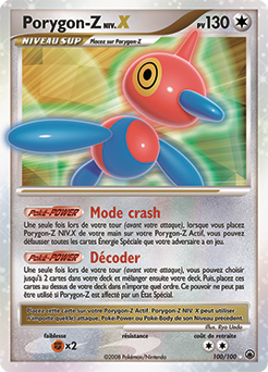 Carte Pokémon Porygon-Z NIV.X 100/100 de la série Aube Majestueuse en vente au meilleur prix