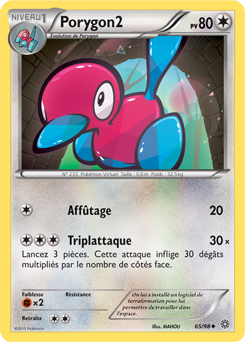 Carte Pokémon Porygon2 65/98 de la série Origines Antiques en vente au meilleur prix